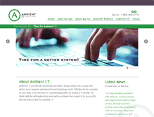 Tablet Screenshot of ambientitsolutions.com